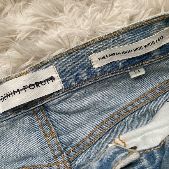 Aritzia Denim Forum The Farrah High Rise Wide Leg Jean - Picture 4 of 9